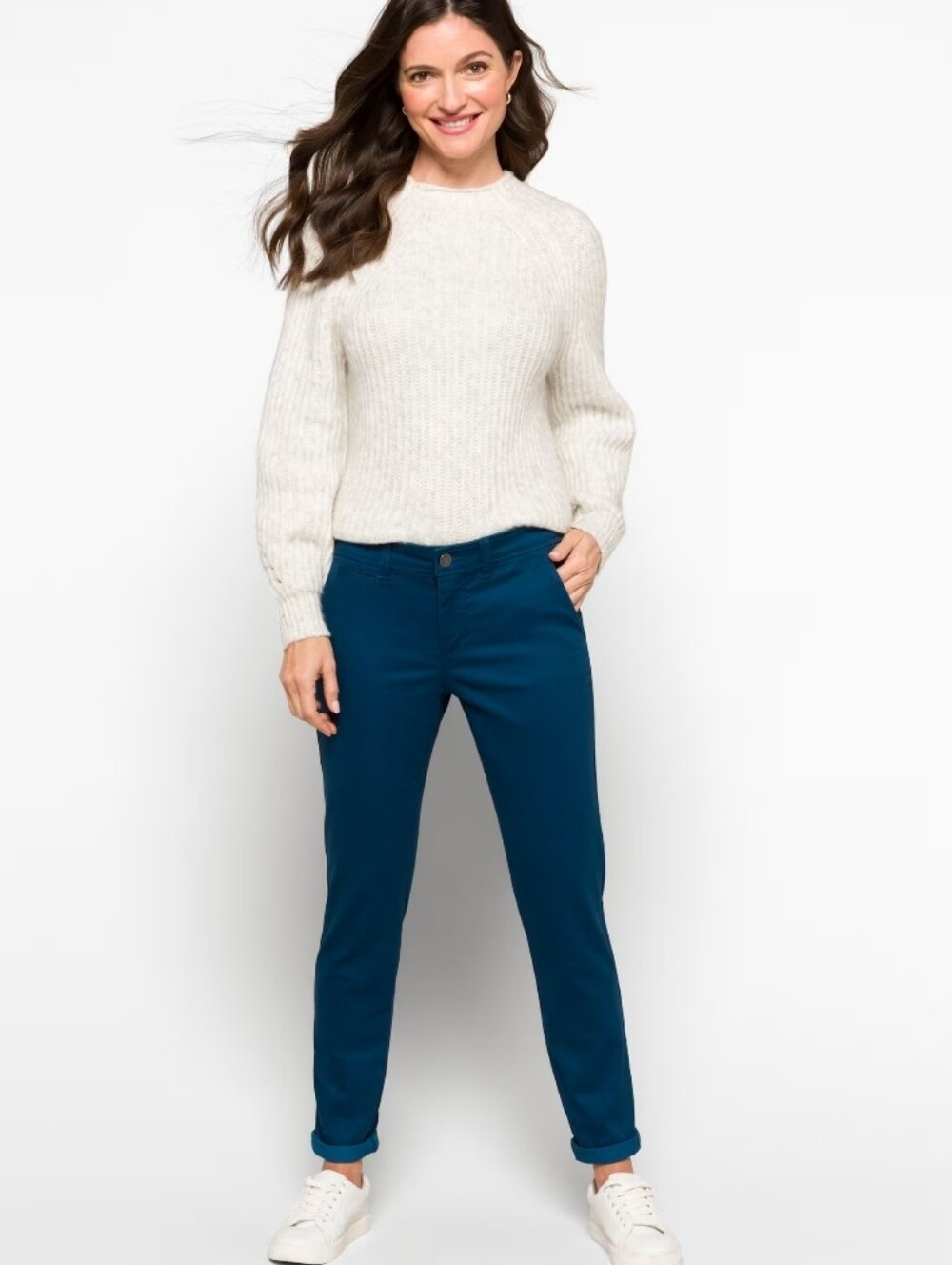 Market & Spruce Mid-Rise Skinny Cuffed Pants, Size 14